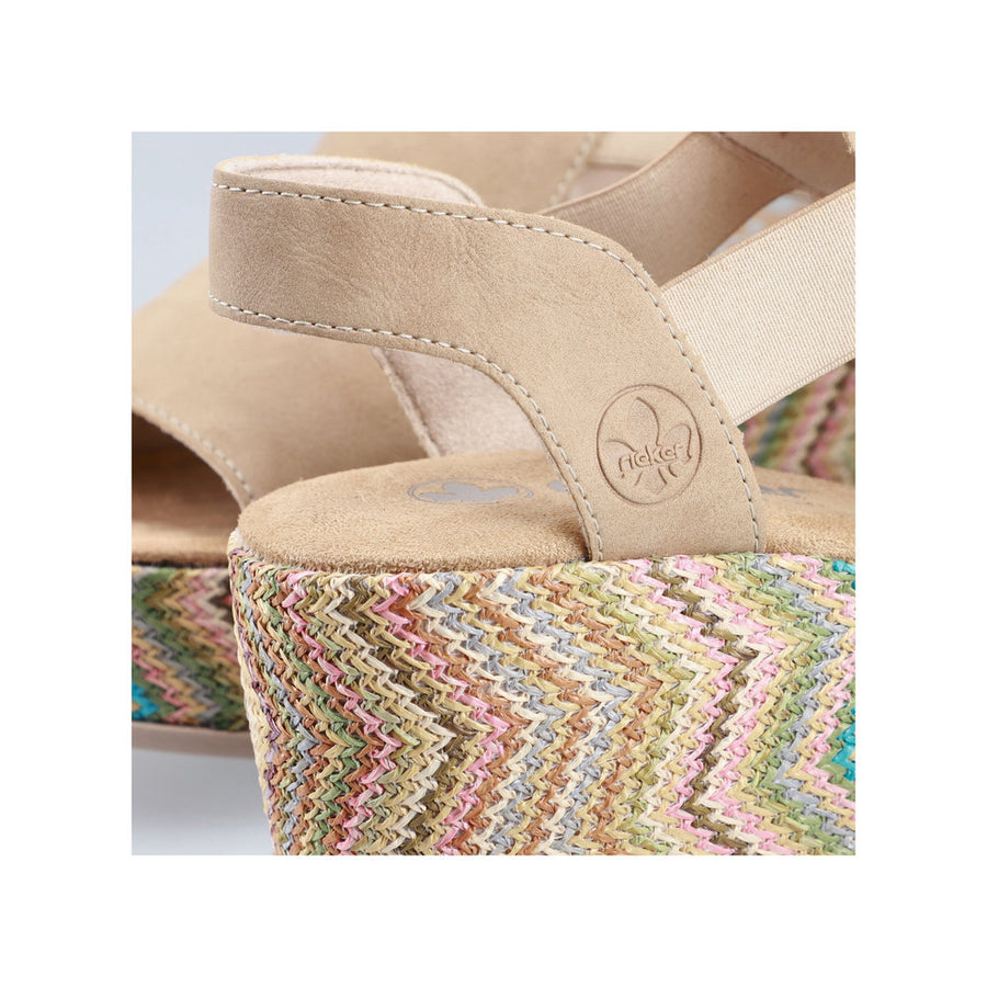 Rieker 69472-60 Beige Sandals