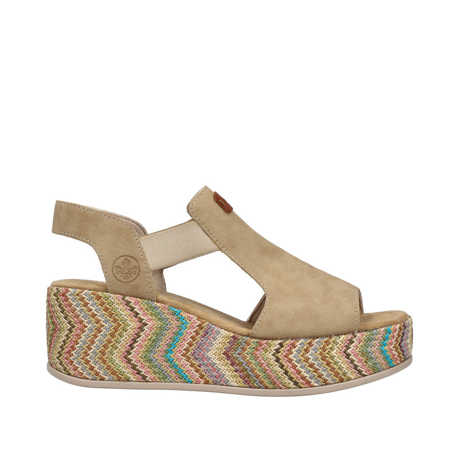 Rieker 69472-60 Beige Sandals