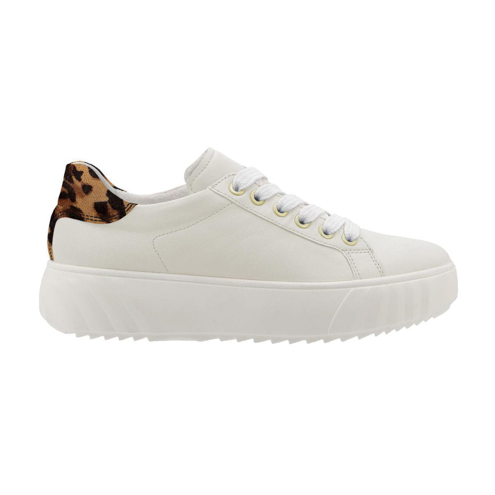 Ara 1246523-54 White/Leopard Chunky Sneakers Wide Fit