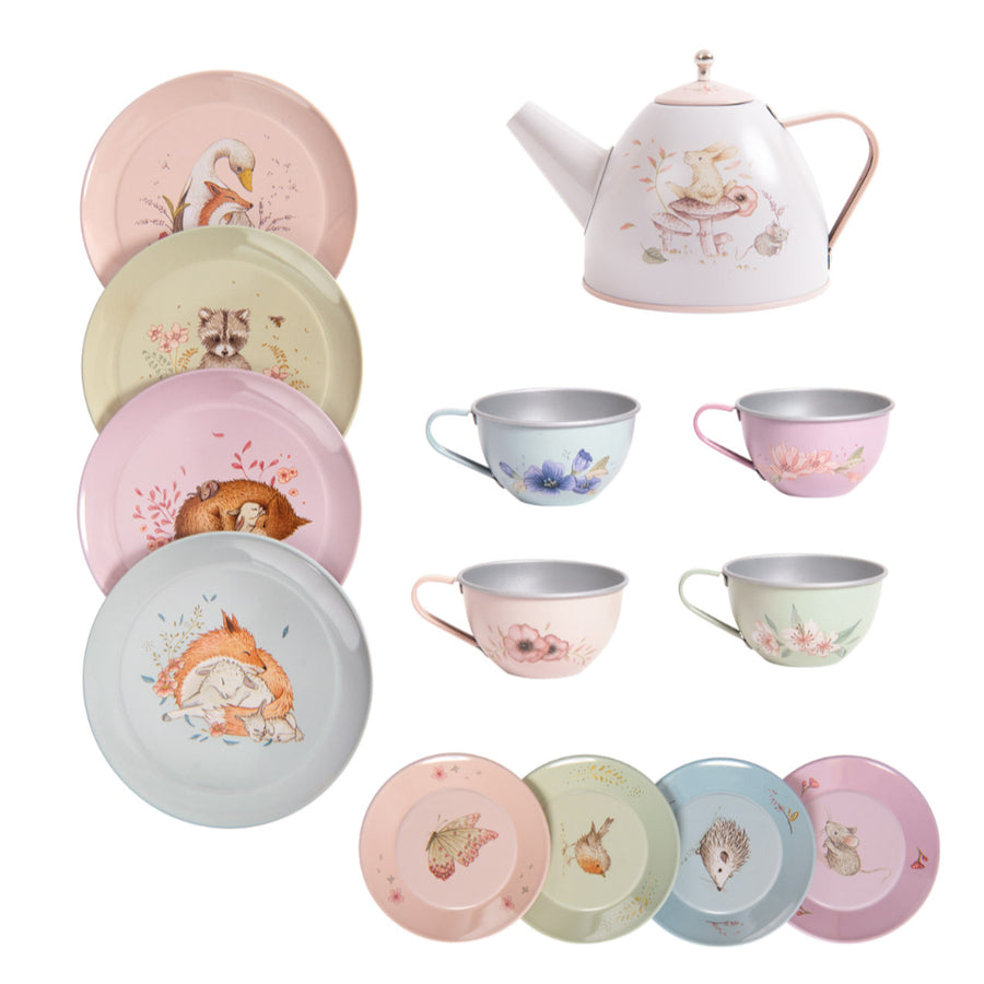 Moulin Roty Metal Tea Set Les Rosalies 710538