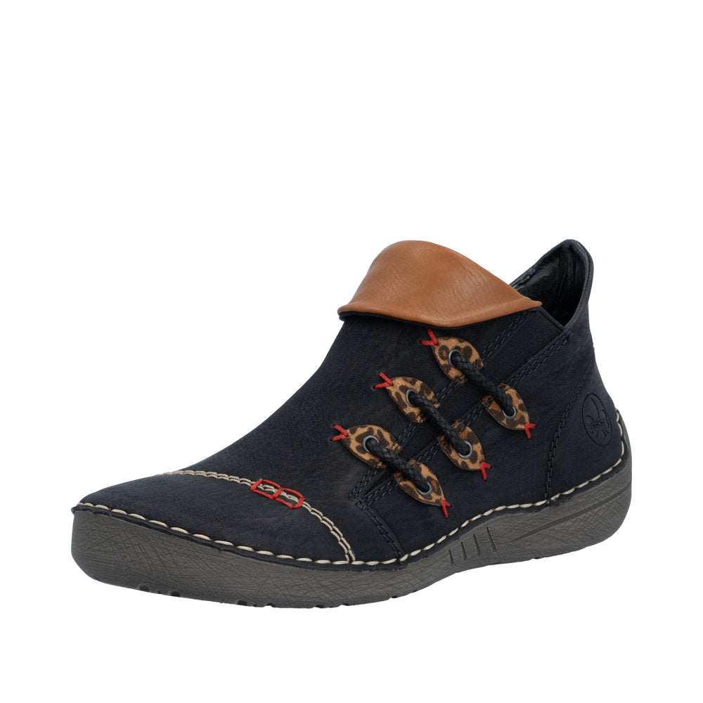 Rieker 72581-00 Black Zip up Boots