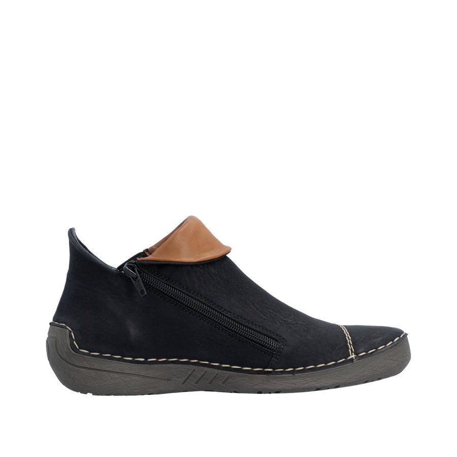 Rieker 72581-00 Black Zip up Boots