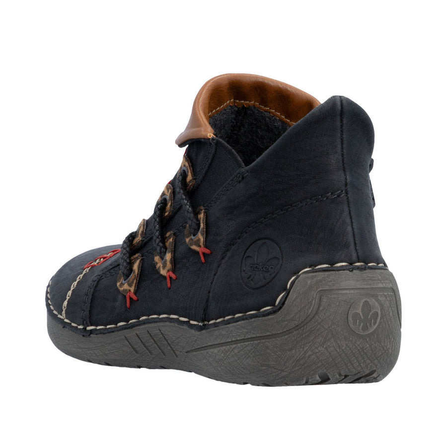 Rieker 72581-00 Black Zip up Boots