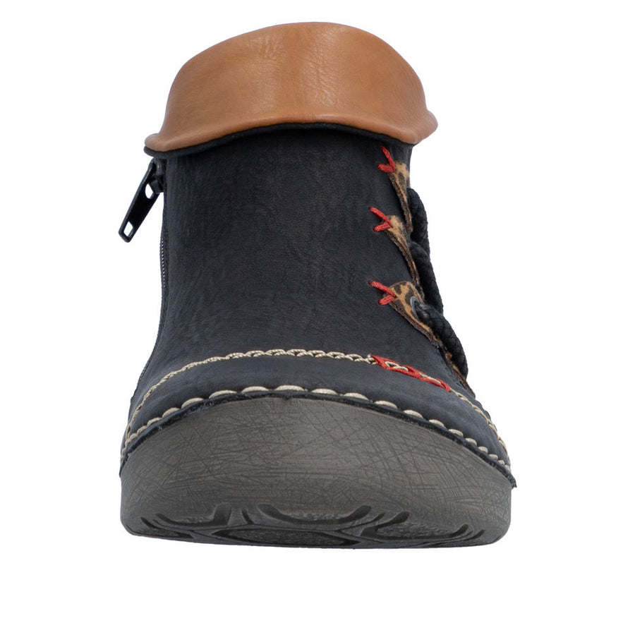Rieker 72581-00 Black Zip up Boots