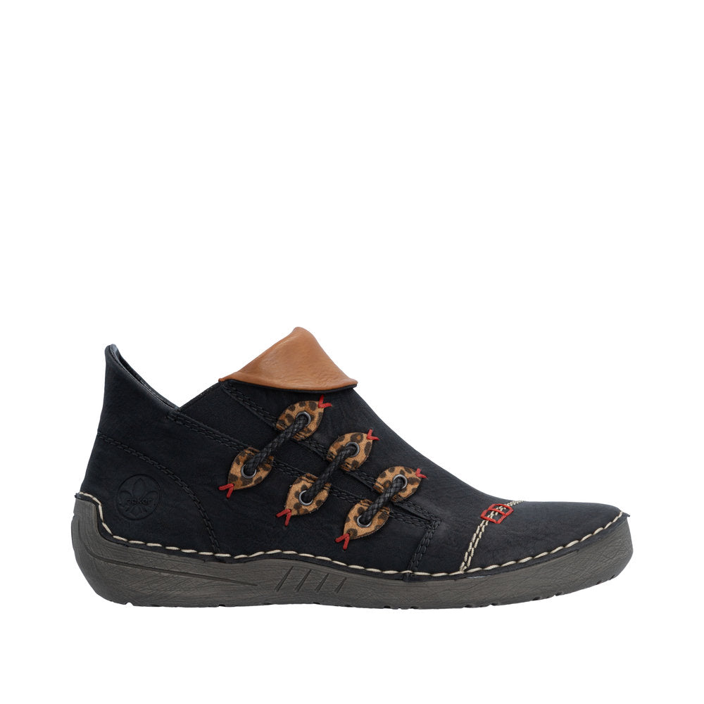 Rieker 72581-00 Black Zip up Boots