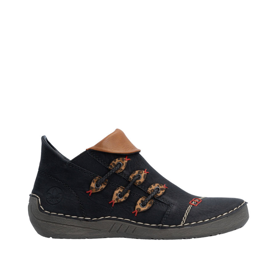 Rieker 72581-00 Black Zip up Boots