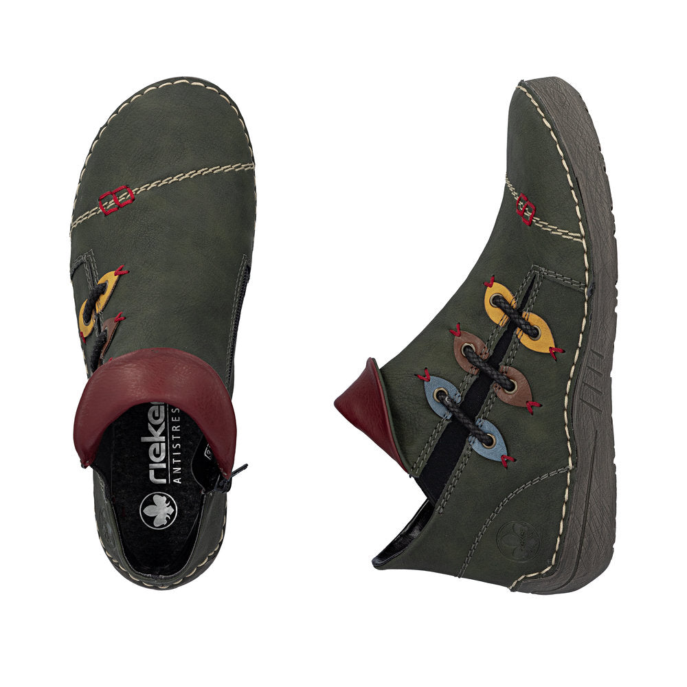 Rieker 72581-54 Womens Green Boots