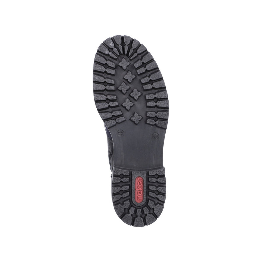 Rieker 72617-01 Black Cow Print Boots