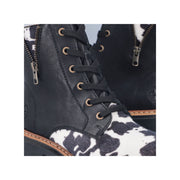 Rieker 72617-01 Black Cow Print Boots