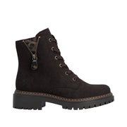 Rieker 72617-25 Espresso Brown Lace up Boots