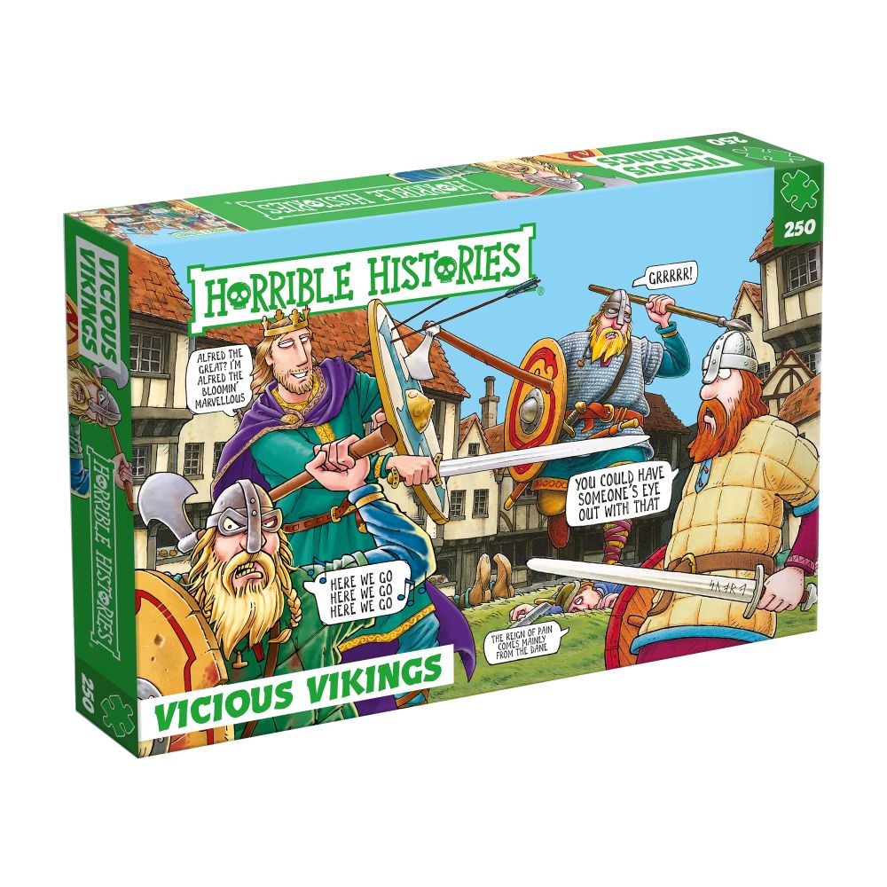 University Games Horrible Histories Vicious Vikings 250 Piece Puzzle University Games Horrible Histories Vicious Vikings 250 Piece Puzzle