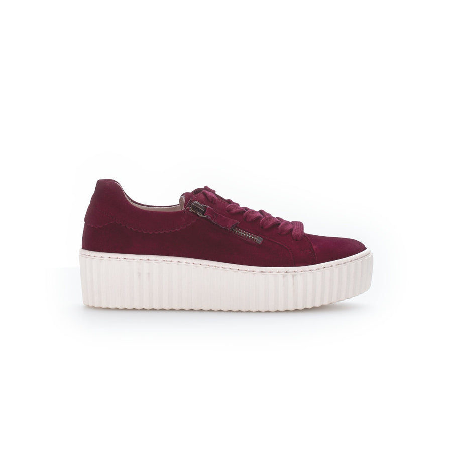 Gabor Dolly 73.200.15 Burgundy Suede Trainer
