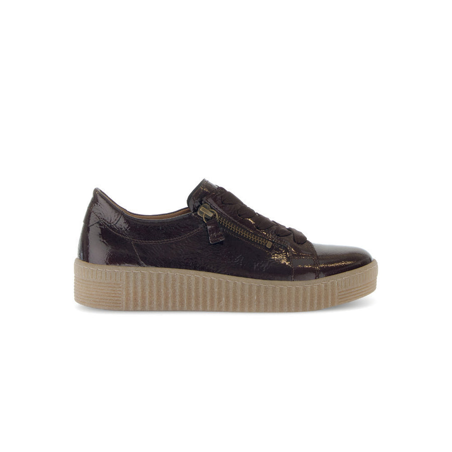 Gabor Wisdom 73.334.98 Burgundy Patent Trainer