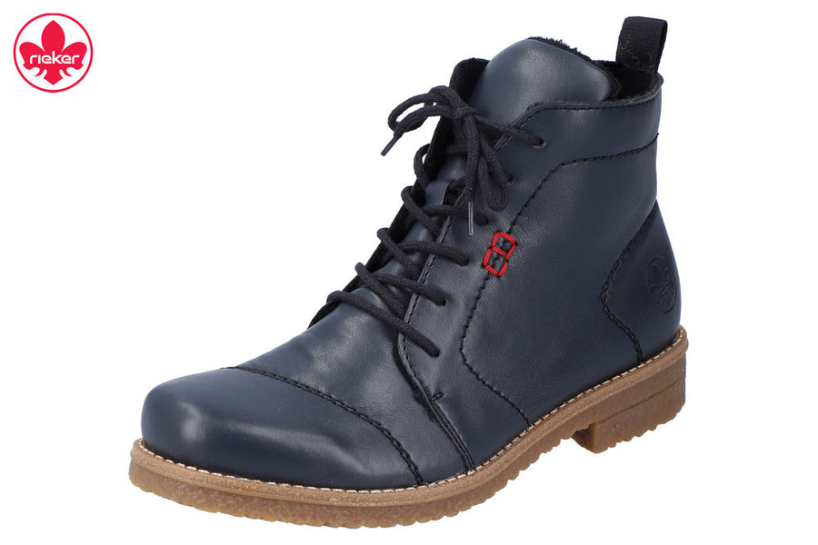 Rieker 73500-14 Navy Lace up Boots