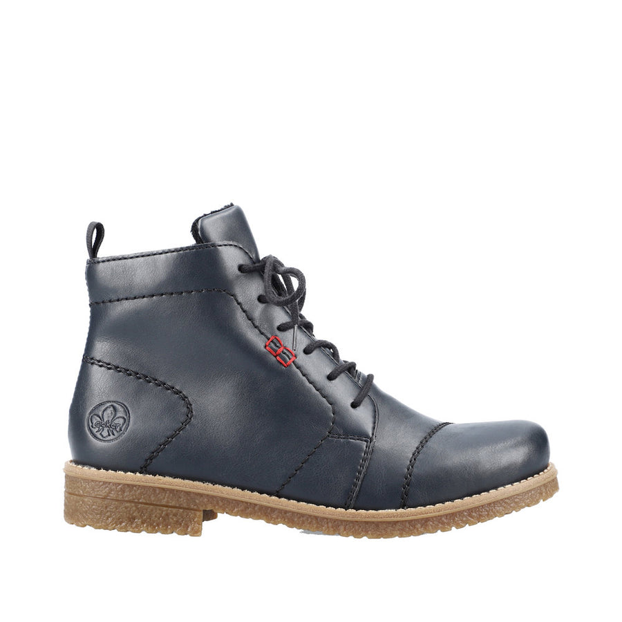Rieker 73500-14 Navy Lace up Boots