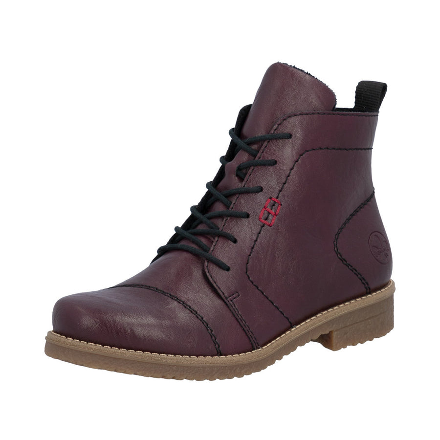 Rieker 73500-30 Purple Lace up Boots