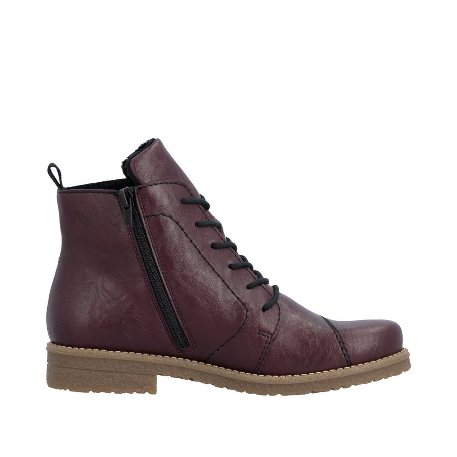 Rieker 73500-30 Purple Lace up Boots