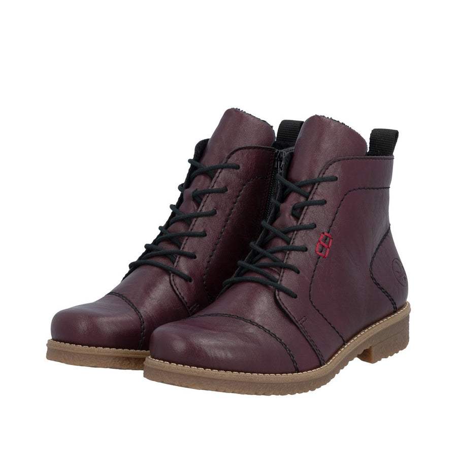 Rieker 73500-30 Purple Lace up Boots