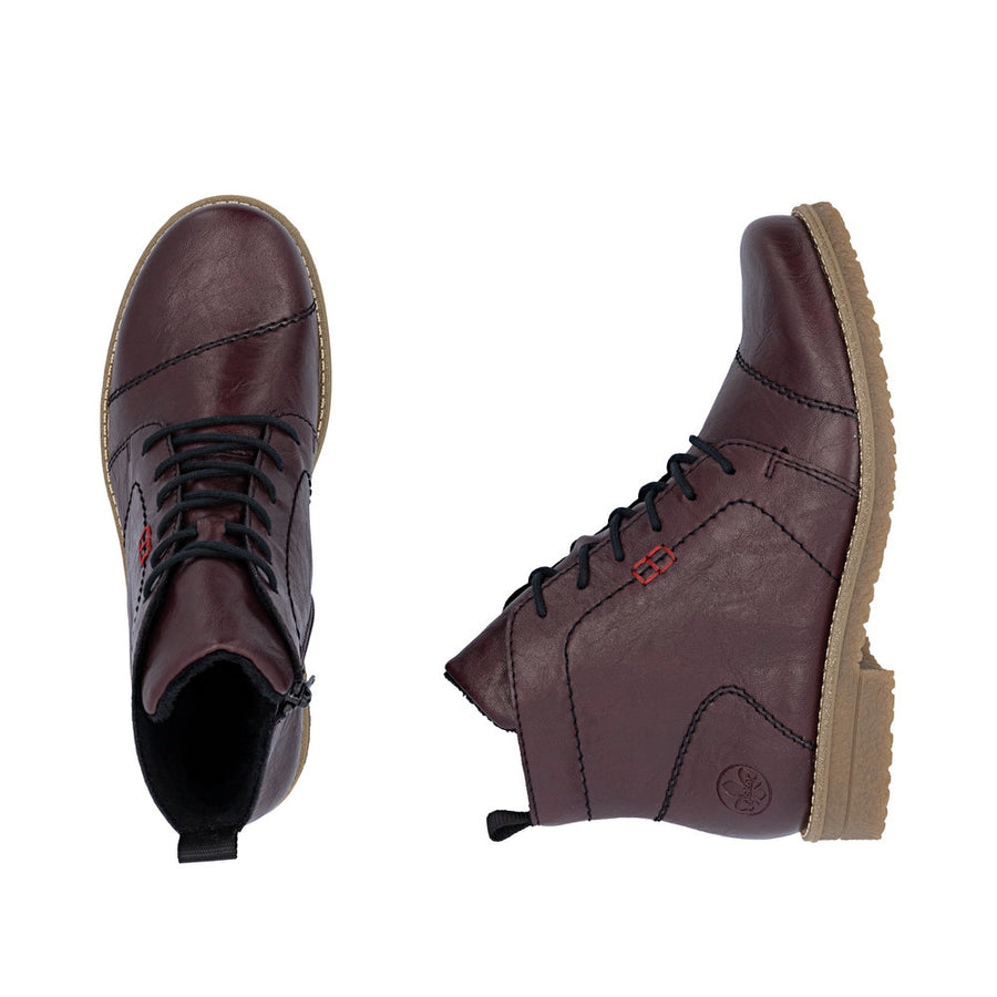 Rieker 73500-30 Purple Lace up Boots