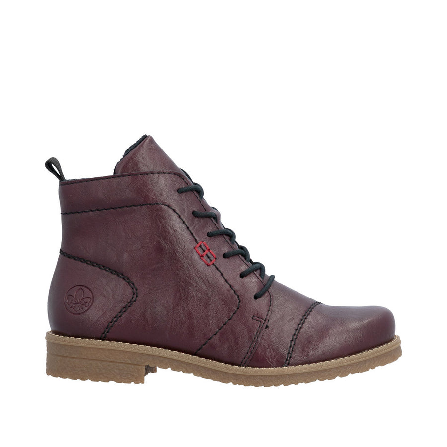 Rieker 73500-30 Purple Lace up Boots