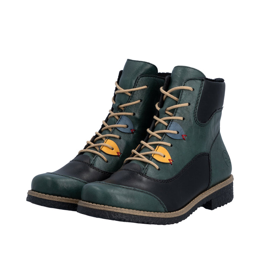 Rieker 73510-90 Peacock Blue Boots