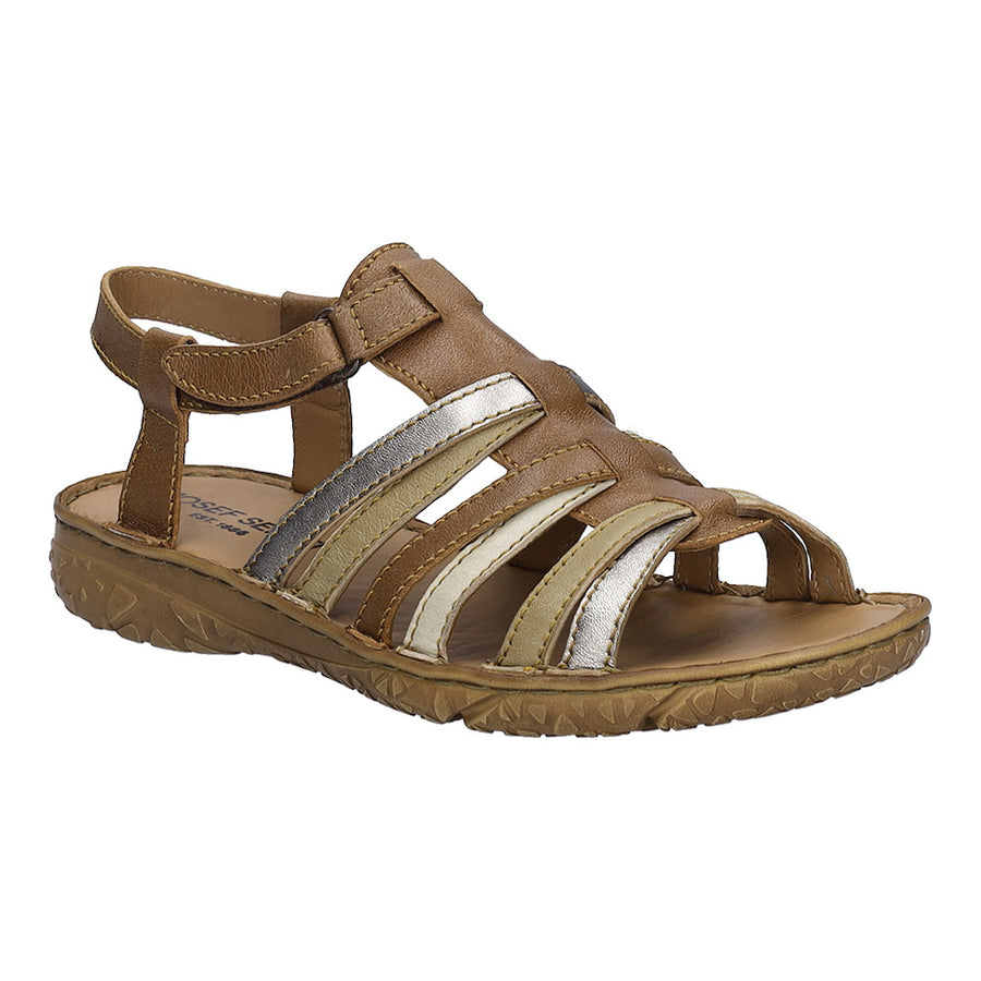 Josef Seibel Ivy 02 Brown Leather Sandals