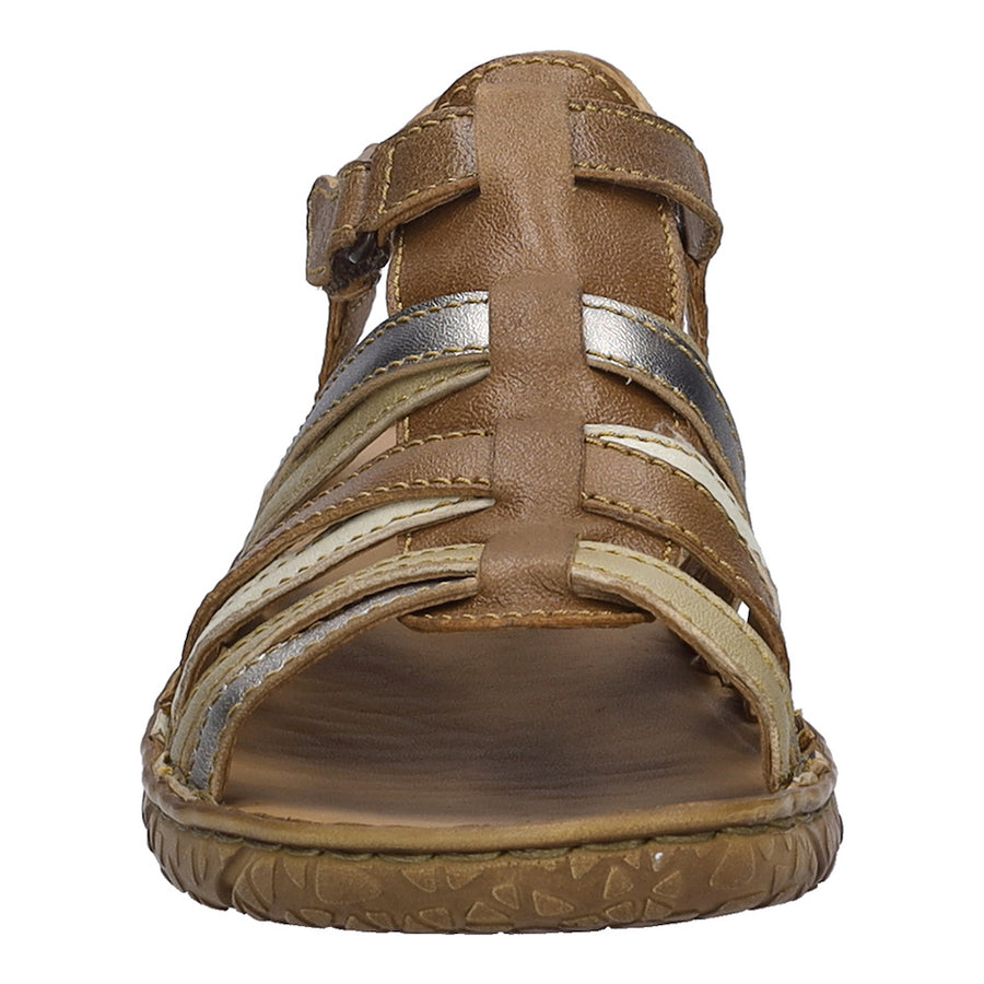 Josef Seibel Ivy 02 Brown Leather Sandals