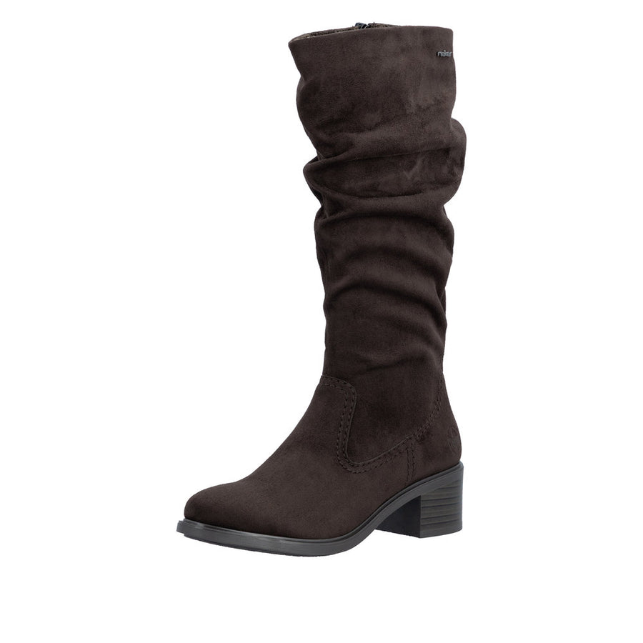 Rieker 74192-25 Brown Microstretch Long Boots