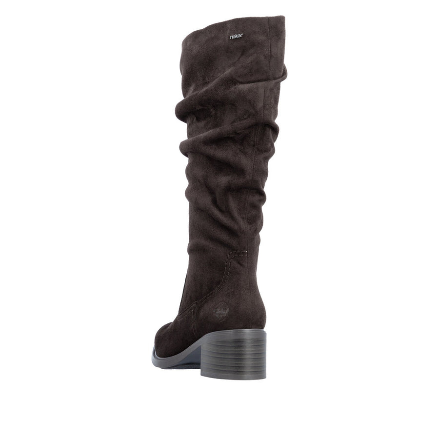 Rieker 74192-25 Brown Microstretch Long Boots