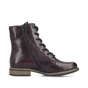Rieker 74802-35 Womens Wide Fit Burgundy Boots