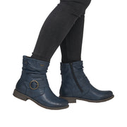 Rieker 74857-14 Navy Waterproof Boots