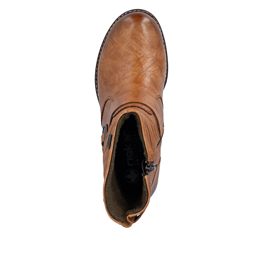 Rieker 74857-22 Brown Waterproof Boots