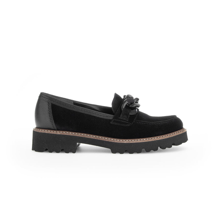 Gabor Squeeze 75.240.17 Black Loafer Shoes