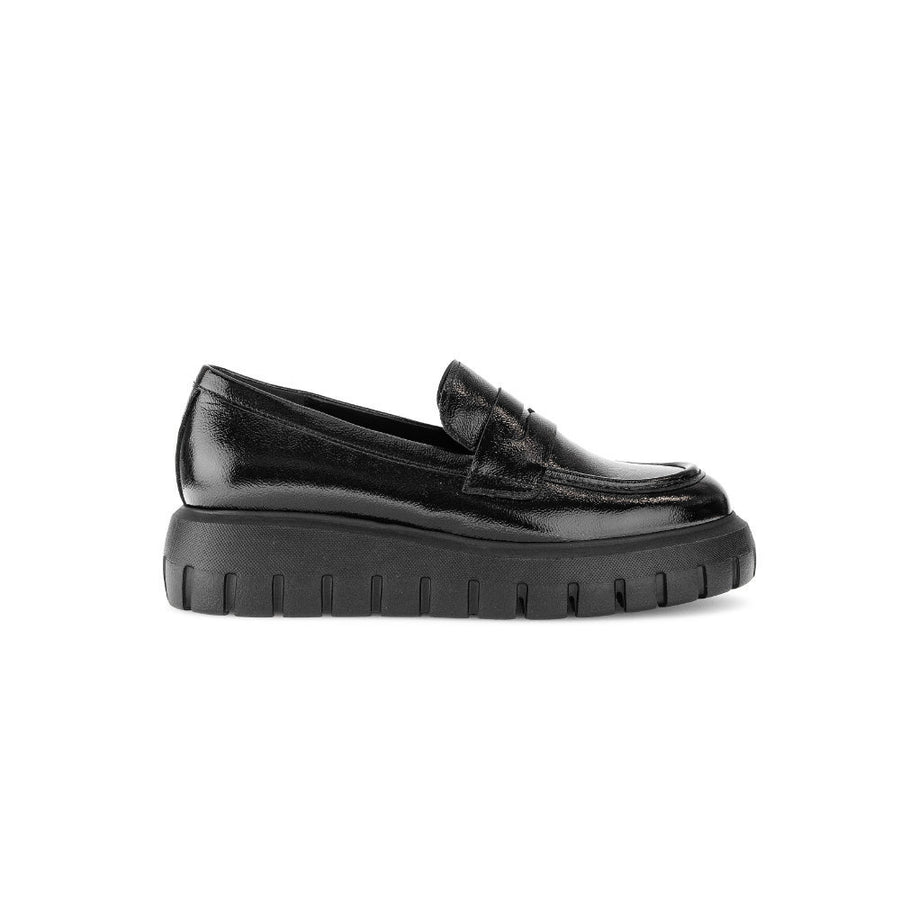 Gabor Tikka 75.300.97 Black Patent Loafer Shoes