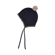 Wheat 7607-567 Knit Bonnet Pomma 1432 Navy