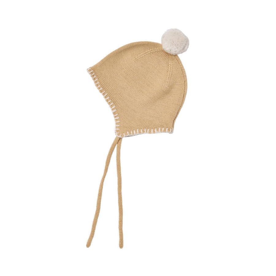 Wheat 7607-567 Knit Bonnet Pomma 9730 Honey Peach