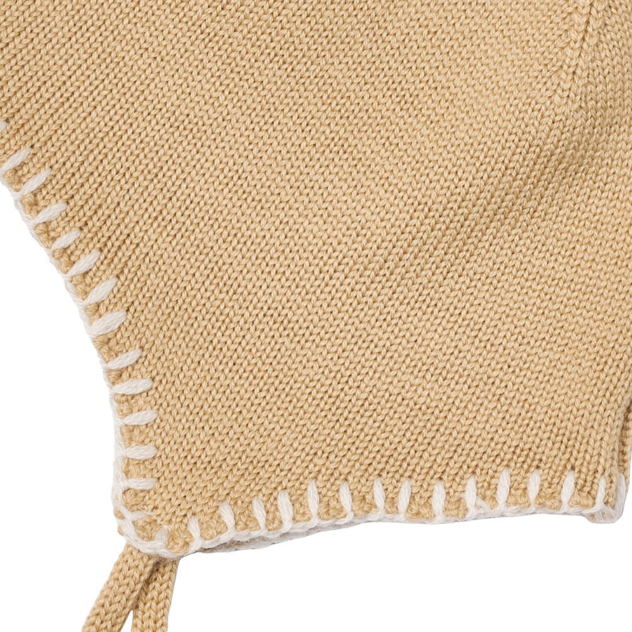 Wheat 7607-567 Knit Bonnet Pomma 9730 Honey Peach