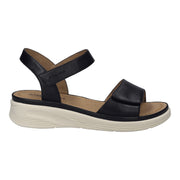 Josef Seibel Sevran 01 Black Leather Sandals