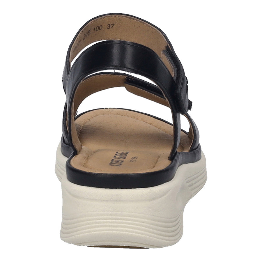 Josef Seibel Sevran 01 Black Leather Sandals