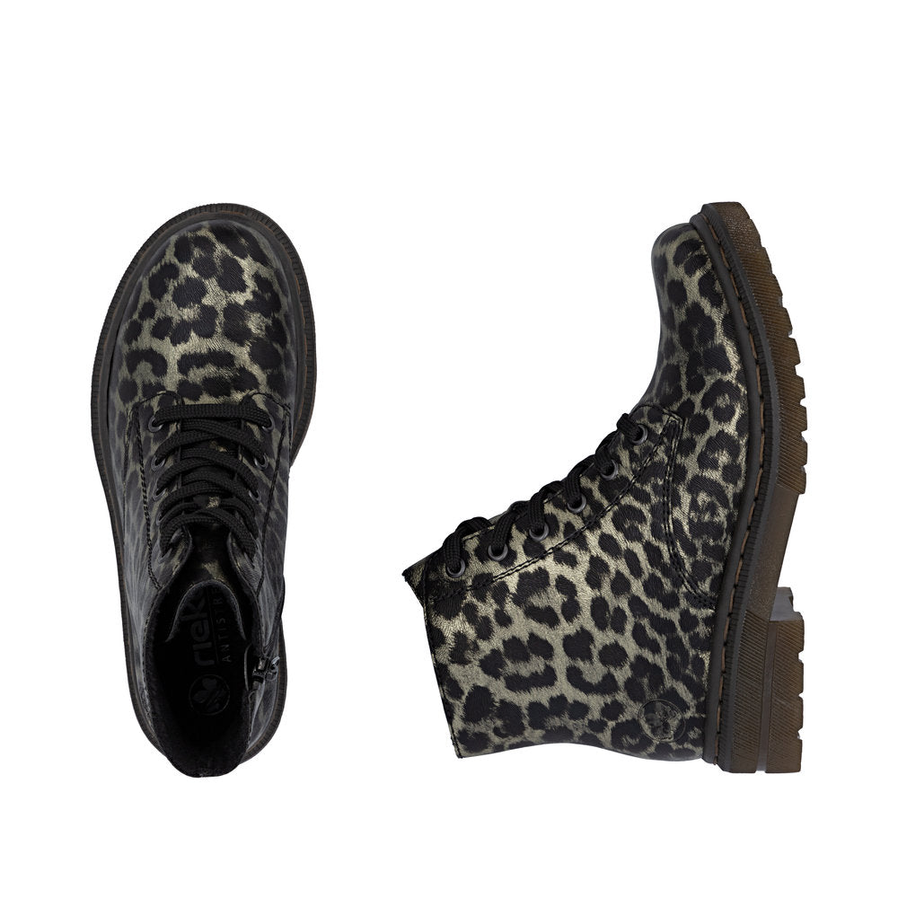 Rieker 78240-90 Womens Leopard Print Boots