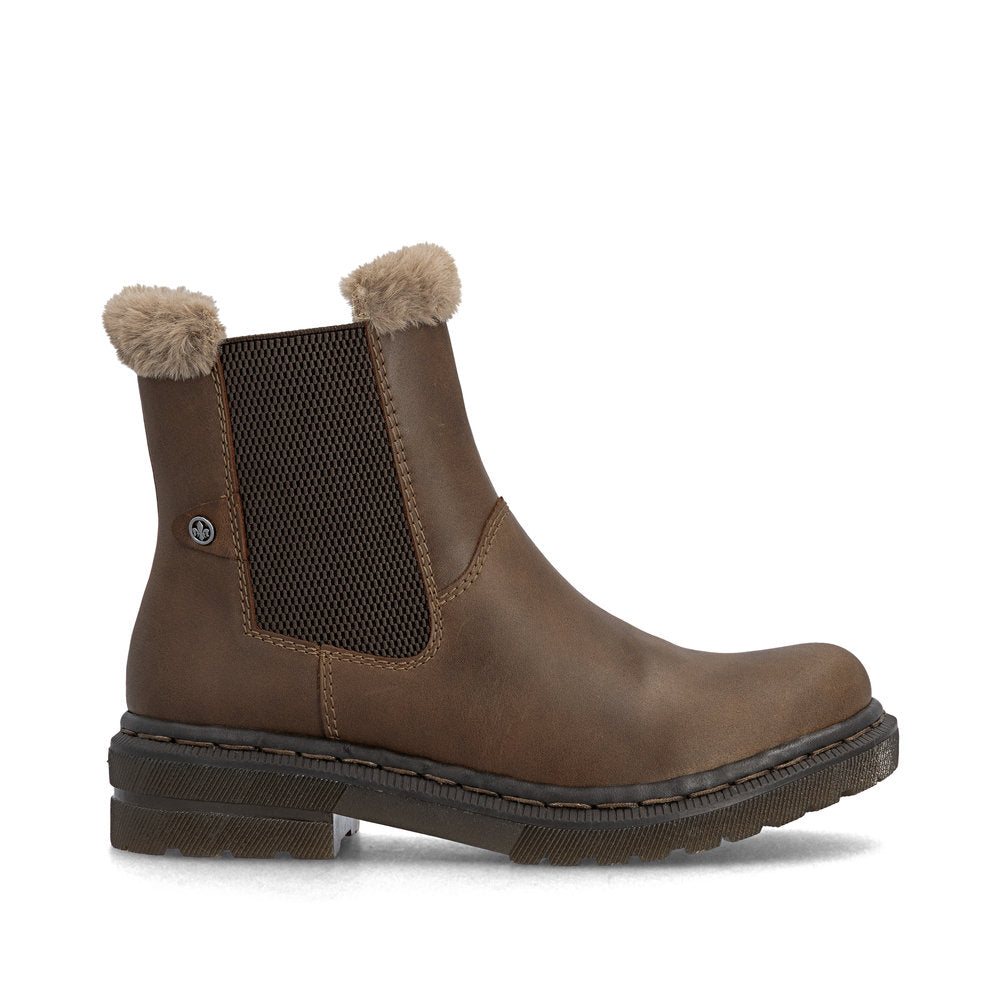 Rieker 78250-22 Womens Warm Lined Brown Boots