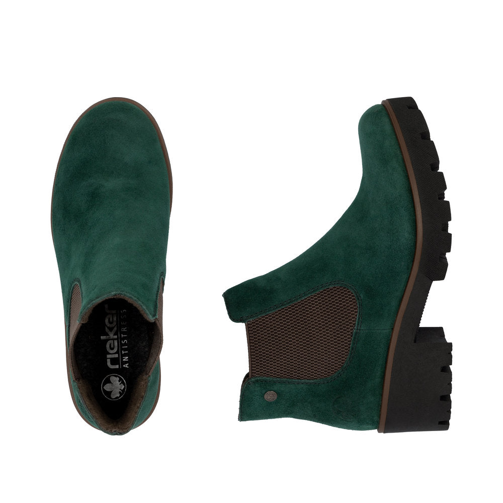 Rieker 79265-55 Womens Green Boots