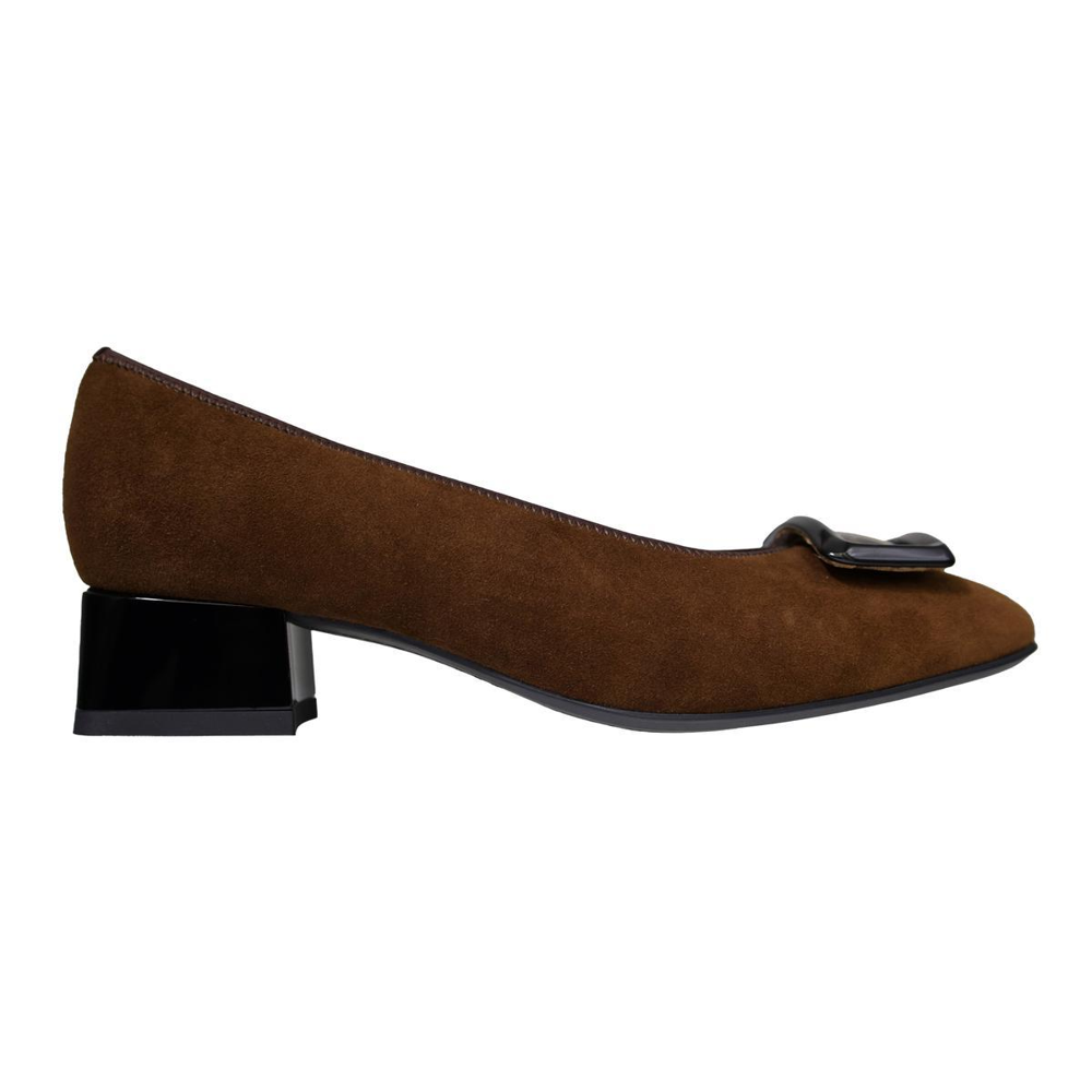Ara 1220423-03 Brown Wide Fit Court Shoes Shoes