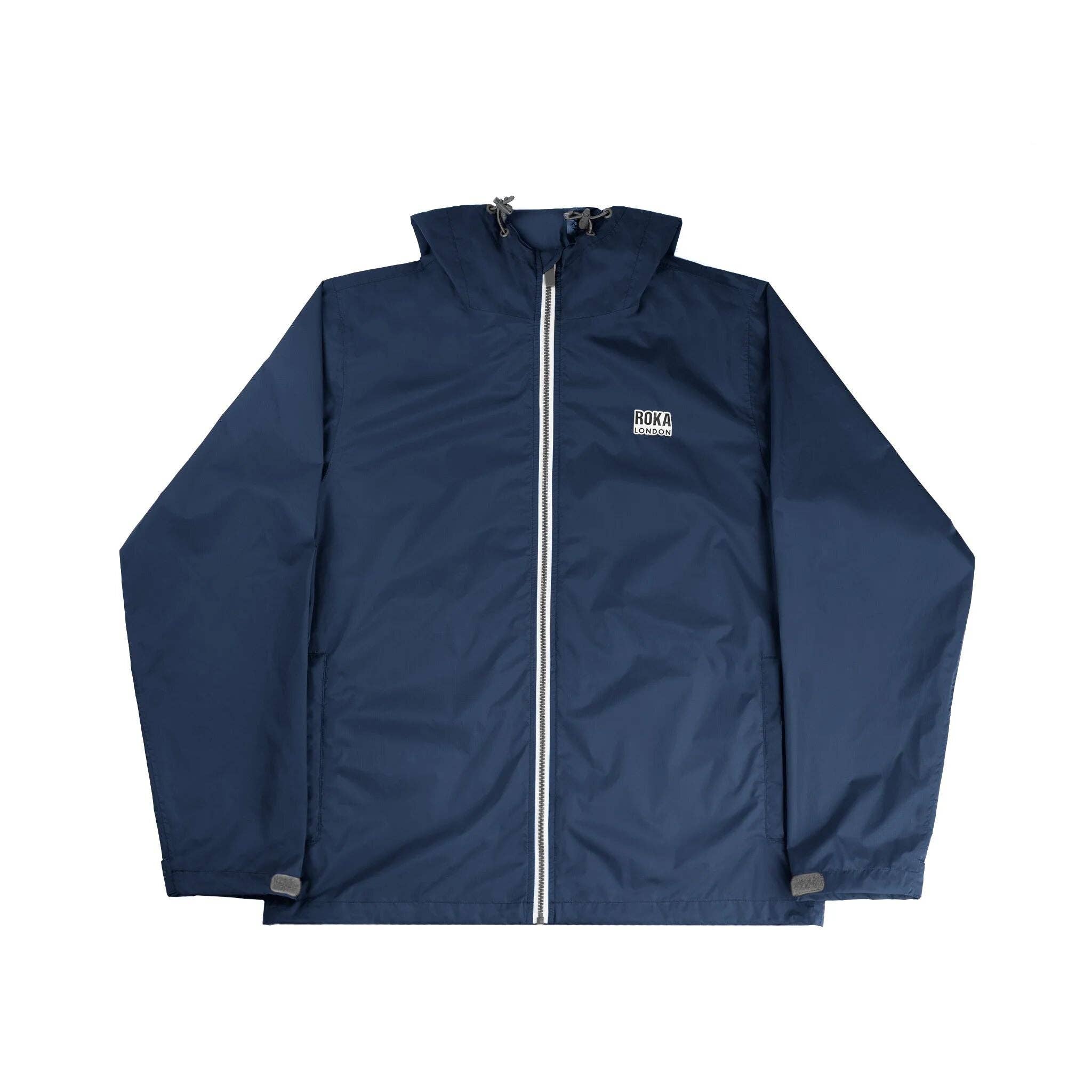 Roka Holborn Rain Jacket in Deep Blue Ripstop