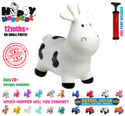 Happy Hopperz WHITE COW- Space Hopper For Little People