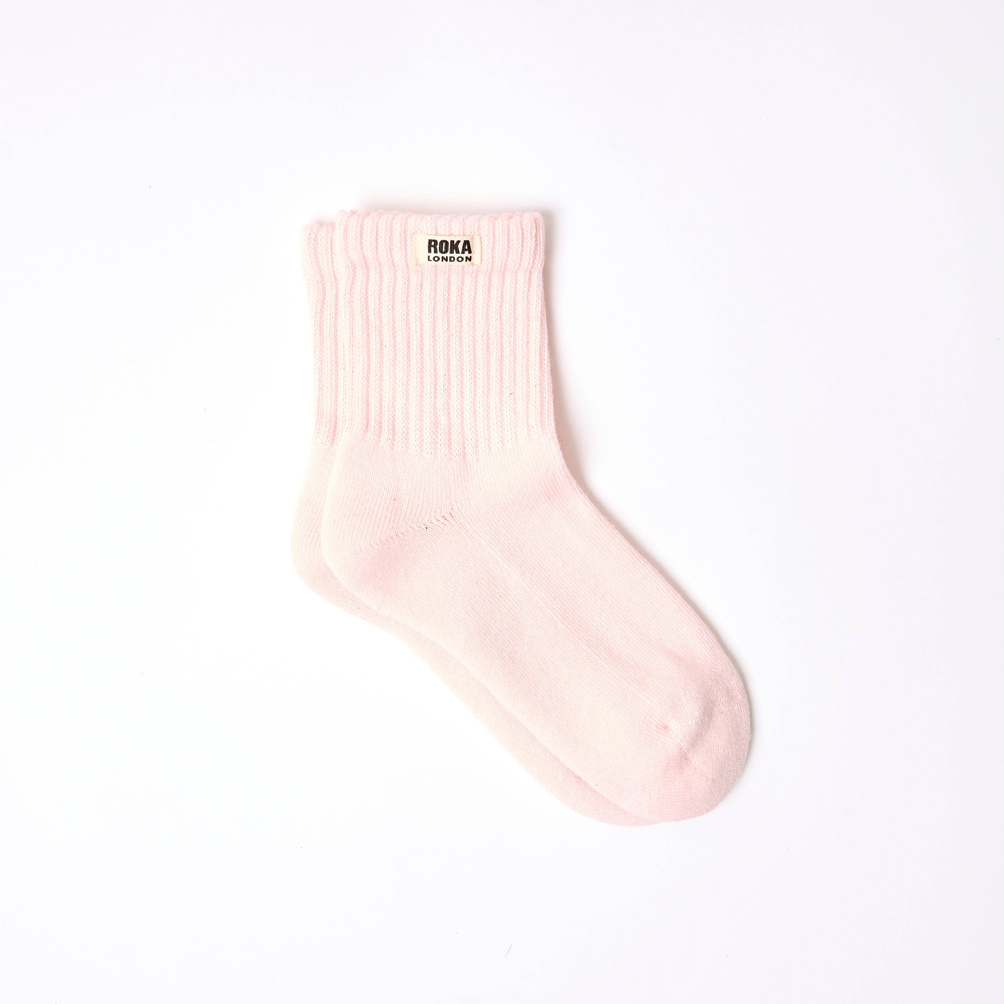 Roka Windsor Crew Socks for Women in Transcendent Pink
