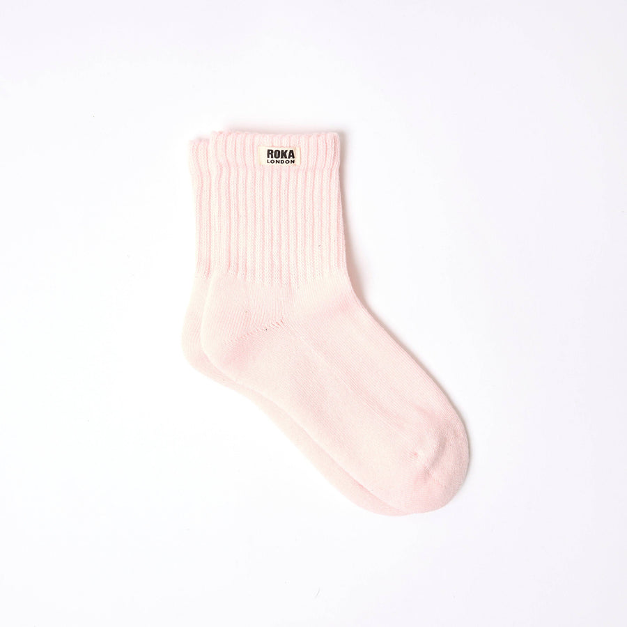 Roka Windsor Crew Socks for Women in Transcendent Pink