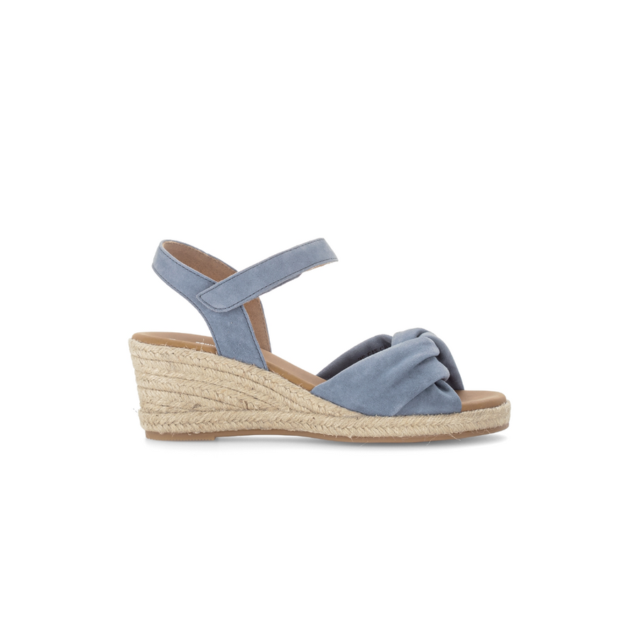 Gabor Moon 82.712.26 Heaven Blue Wedge Sandals