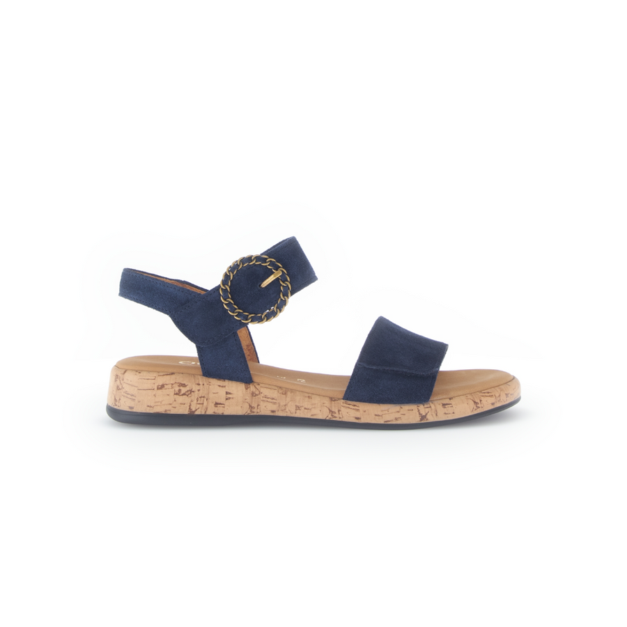 Gabor Opton 82.734.36 Blue Suede Sandals