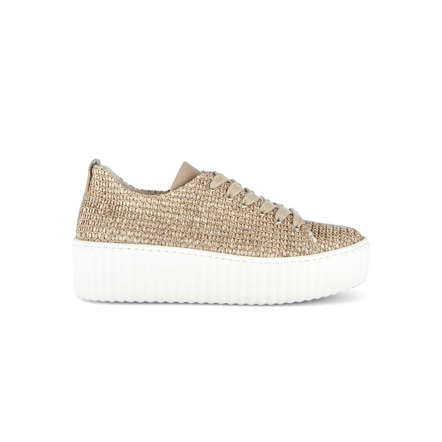 Gabor Daria 83.205.44 Sand Raffia Chunky Sneakers